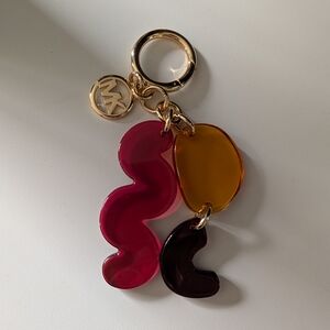 Michael Kors Gold and Autumnal Colored Keychain